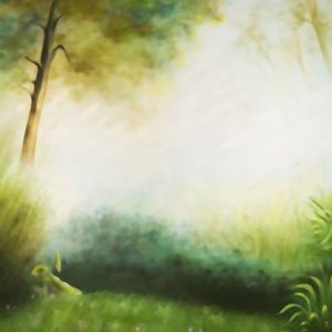 Oil Painting Photography Background Grass Tree Sunshine Backdrops