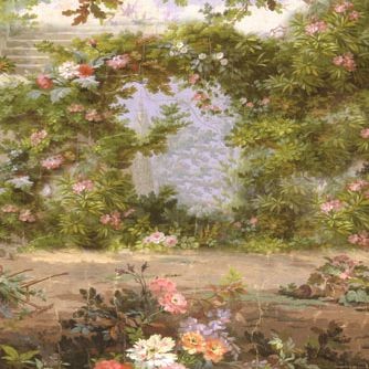 Photography Backdrops Flowers Leaves Oil Painting Background