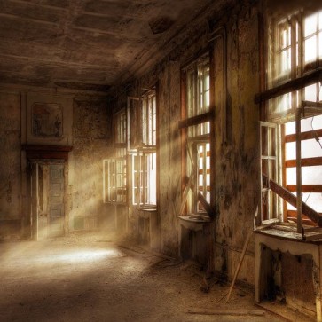 Photography Backdrops House Windows Grunge Dilapidated Background