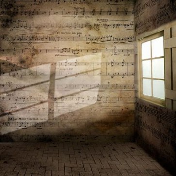 Photography Backdrops Music Classroom Grunge Dilapidated Background
