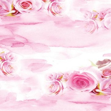 Flowers Photography Background Pink Rose White Backdrops