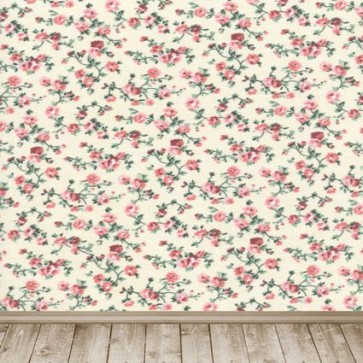 Photography Backdrops Pink Rose Flower Wood Floor Pattern Background