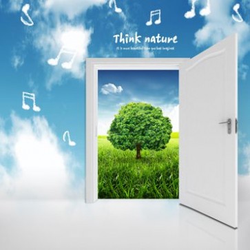 Door Window Photography Backdrops Music Room White Door Background