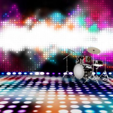 Photography Backdrops Color Lights Rock Instrument Stage Background