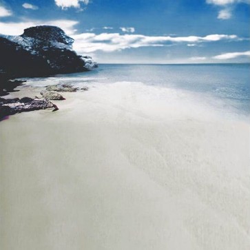 Beach Photography Backdrops Blue Sky Coast Rocks Background