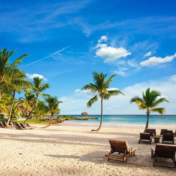 Beach Photography Backdrops Blue Sky Holiday Coast Background