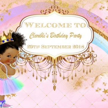 Baby Shower Photography Backdrops Girl Birthday Party Rainbow Background