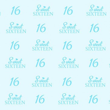 Photography Background Sixteen Birthday Custom Light Blue Backdrops