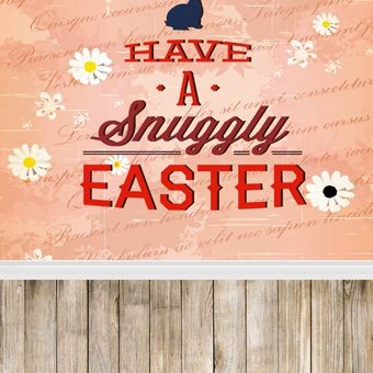 Easter Photography Background Wood Floor White Flowers Pink Backdrops