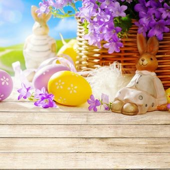 Photography Background Purple Flowers Eggs Easter Grey White Wood Floor Backdrops