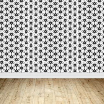 Photography Backdrops Black Stars Pattern Wood Floor Background