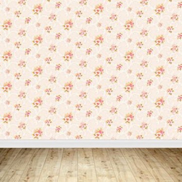 Pattern Photography Background Pink Flower Wood Floor Backdrops