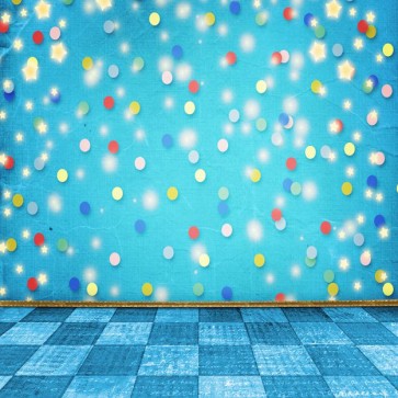 Photography Backdrops Color Spots Pattern Blue Background For Photo Studio