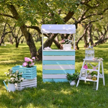 Photography Background White Flower Rack Grassland Park Wedding Backdrops For Party