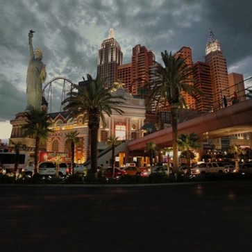 Photography Backdrops City Night Statue Of Liberty Street View Background