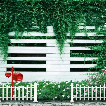 Wedding Photography Backdrops White Fence Ivy Background For Party