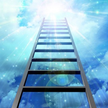 Photography Background Ladder Blue Sky White Clouds Abstract Backdrops