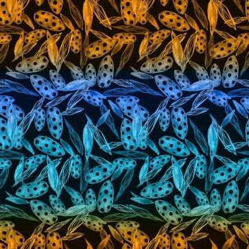 Photography Background Leaves Yellow Blue Texture Style Black Backdrops