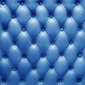 Azure Blue Tufted Photography Background Leather Style Backdrops