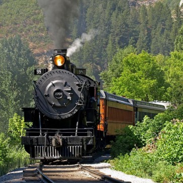 Photography Backdrops Old Steam Locomotive Train Background For Photo Studio