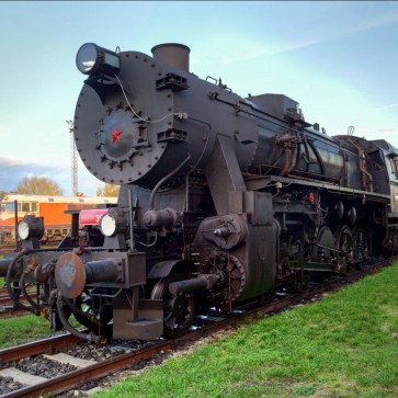 Photography Background Train Station Black Locomotive Backdrops For Photo Studio