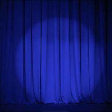 Large Stage Photography Background Spotlight Blue Curtain Backdrops