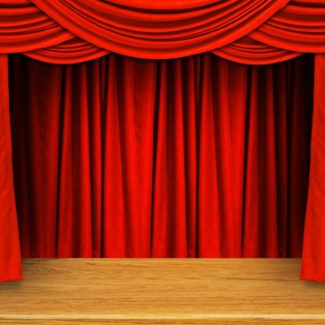Photography Backdrops Red Curtain Large Stage Background For Photo Studio