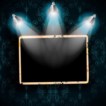 Searchlight Photography Backdrops Large Stage Blue Texture Black Background