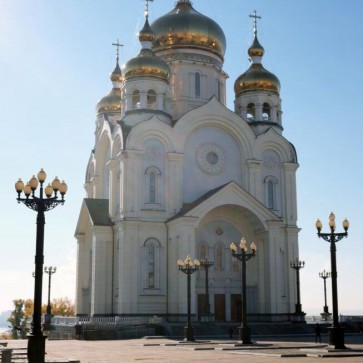 Golden Dome Photography Background White Church Backdrops