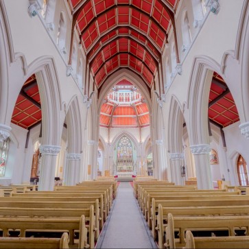 Photography Background White Pillars Church Chair Backdrops