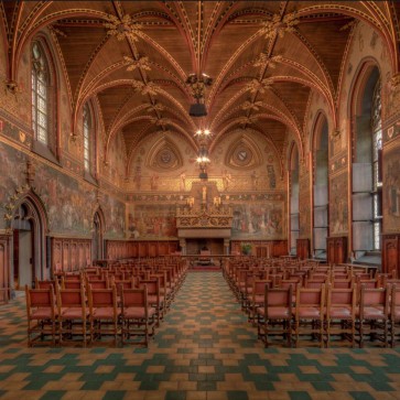 Brown Chair Photography Backdrops Arch Top Church Background