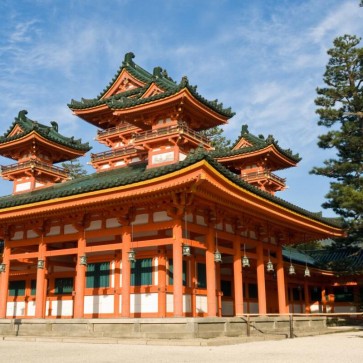 Photography Background Blue Sky Japan Architecture Backdrops For Photo Studio