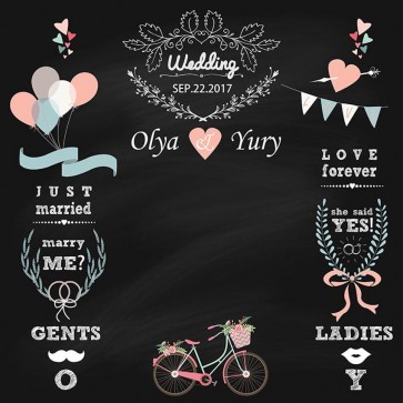 Custom Photography Backdrops Wedding Chalkboards Background For Party