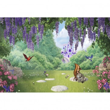 Cartoon Photography Backdrops Castle Jungle Animals Background For Children