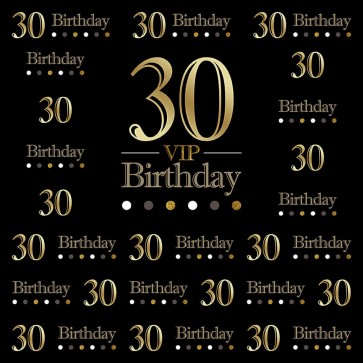 Birthday Photography Backdrops Lady Thirty Years Old Black Background For Party