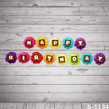 Birthday Photography Backdrops White Horizontal Wood Wall Background