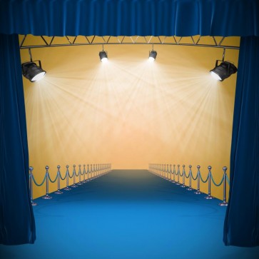 Searchlight Blue Carpet Photography Background Large Stage Backdrops