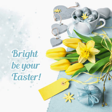 Easter Yellow Tulip Photography Background Backdrops For Photo Studio