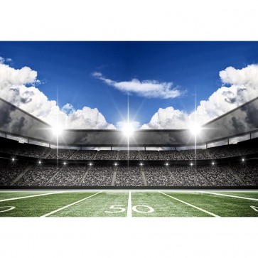 Sport Photography Background Football Field Blue Sky Runway Backdrops