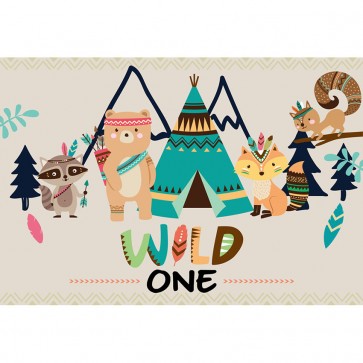 Photography Backdrops Cartoon Wild One Custom Animals Background