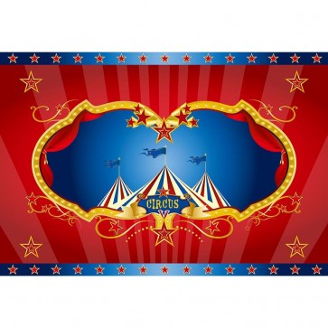 Photography Backdrops Circus Custom Tent Red Blue Background