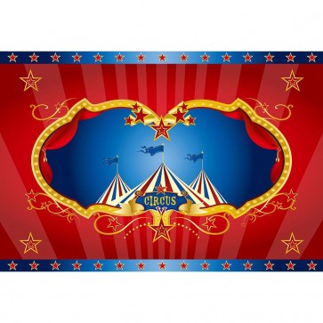 Photography Backdrops Circus Custom Tent Red Blue Background