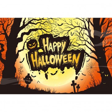 Photography Backdrops Dead Tree Cemetery Twilight Halloween Background