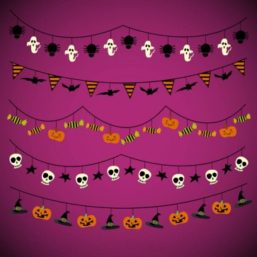 Photography Background Candy Ghost Halloween Pink Backdrops