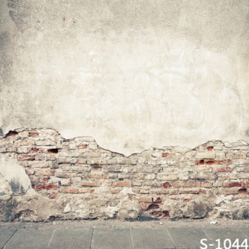 Photography Background White Brick Wall Grunge Dilapidated Backdrops