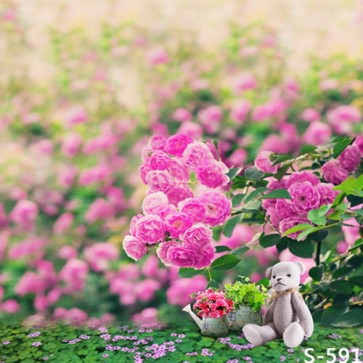 Photography Backdrops Purple Roses Flowers Fuzzy Background