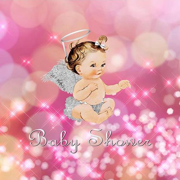 Pink Baby Angels Background