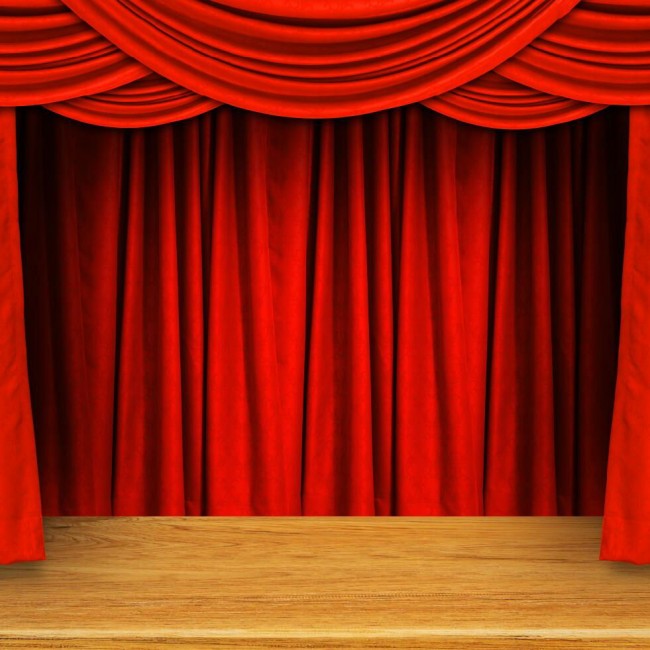Photography Backdrops Red Curtain Large Stage Background ...