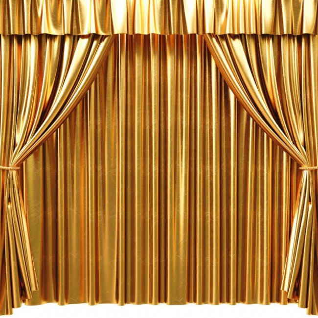 Photography Background Golden Curtain Large Stage Backdrops For Photo