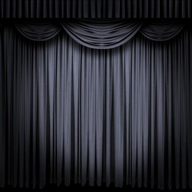 Black Curtain Photography Backdrops Large Stage Background